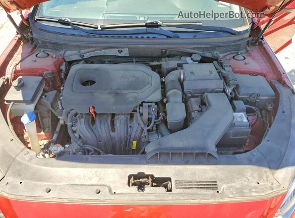 5NPE24AF9JH652677 2018 HYUNDAI SONATA Red უკანა სალონის ხედი