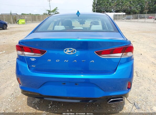 5NPE24AF9JH654963 2018 HYUNDAI SONATA Blue 
