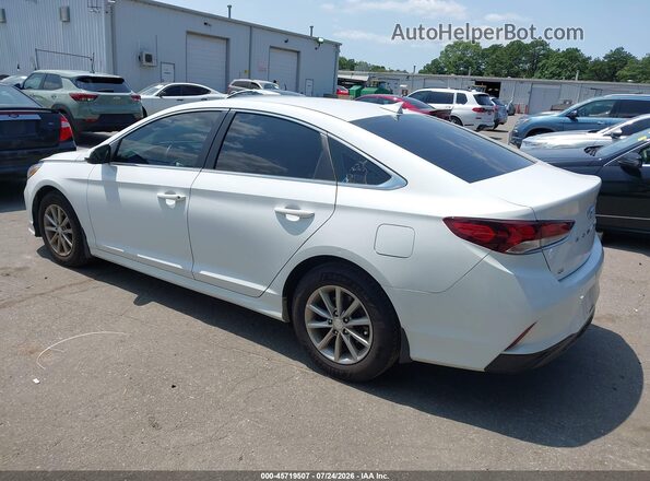 5NPE24AF9JH669706 2018 HYUNDAI SONATA White Trasero izquierdo