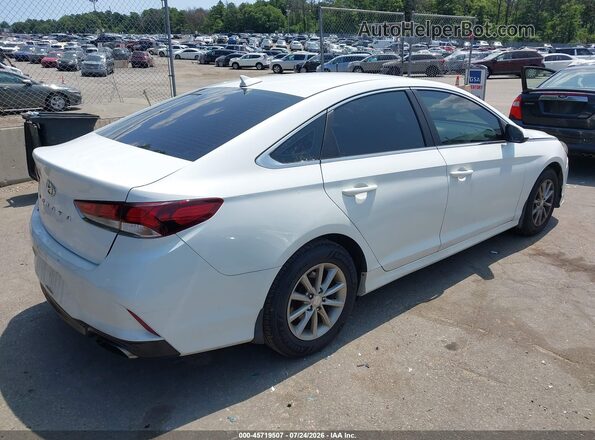 5NPE24AF9JH669706 2018 HYUNDAI SONATA White Trasero derecho