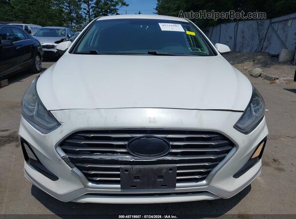 5NPE24AF9JH669706 2018 HYUNDAI SONATA White Vista del cuadro de instrumentos