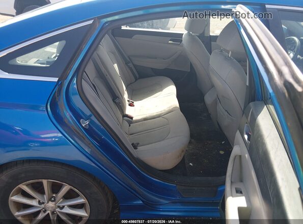 5NPE24AF9JH686831 2018 HYUNDAI SONATA Blue Vista de la etiqueta del VIN