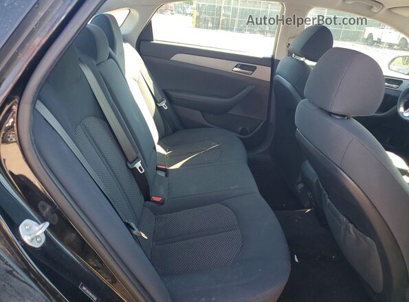 5NPE24AF9KH761562 2019 HYUNDAI SONATA Черный Вид задних сидений