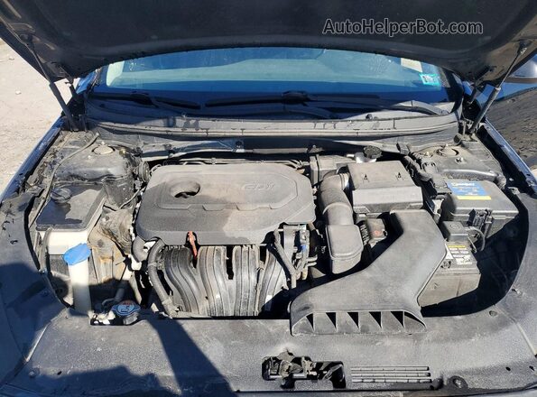 5NPE24AF9KH761562 2019 HYUNDAI SONATA Черный Вид задней части салона