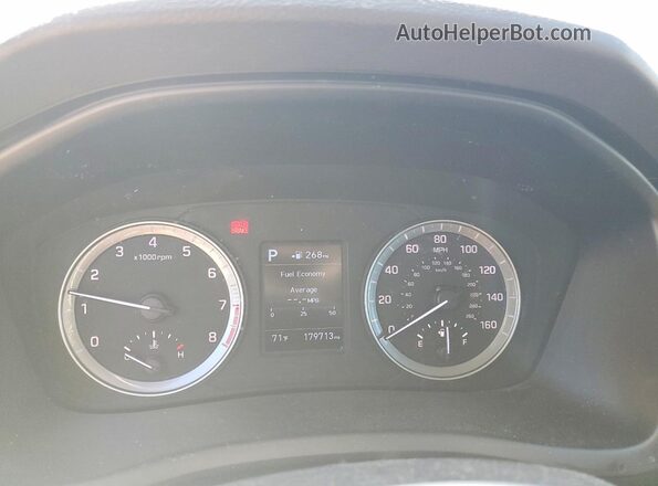 5NPE24AF9KH761562 2019 HYUNDAI SONATA Черный Вид щитка приборов
