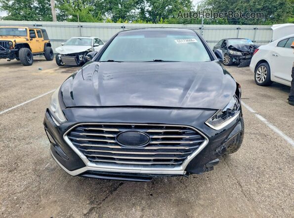 5NPE24AF9KH790477 2019 HYUNDAI SONATA Black Вид спереду