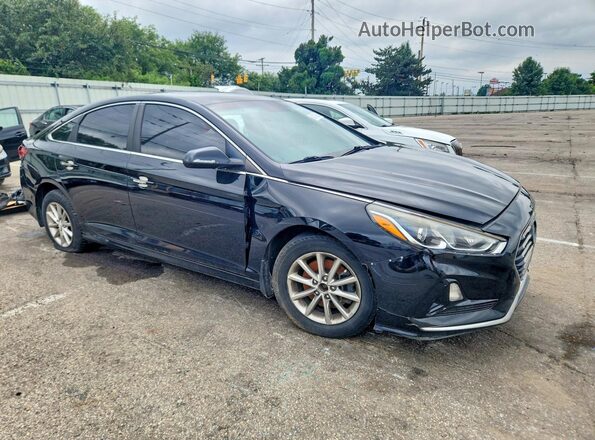 5NPE24AF9KH790477 2019 HYUNDAI SONATA Black Передня права чверть