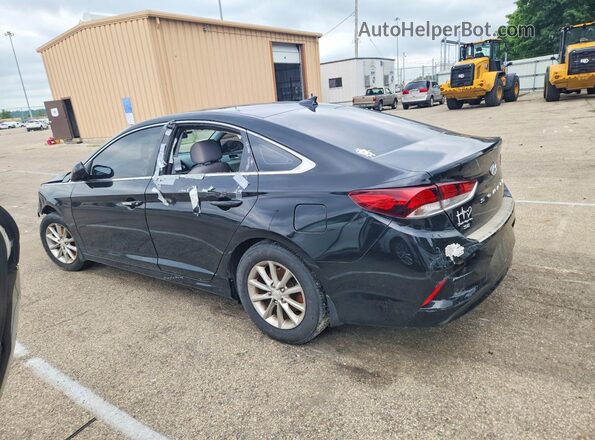5NPE24AF9KH790477 2019 HYUNDAI SONATA Black Задня ліва чверть
