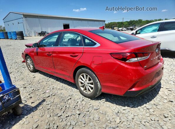 5NPE24AF9KH794903 2019 HYUNDAI SONATA Red Rear left