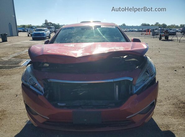 5NPE24AFXGH278511 2016 HYUNDAI SONATA Red Դիմացի տեսք
