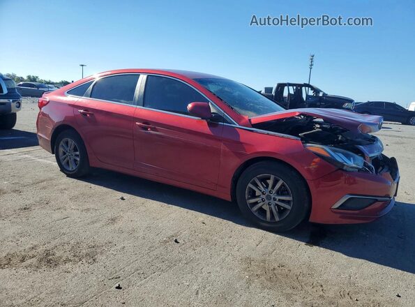 5NPE24AFXGH278511 2016 HYUNDAI SONATA Red Առջևի աջ