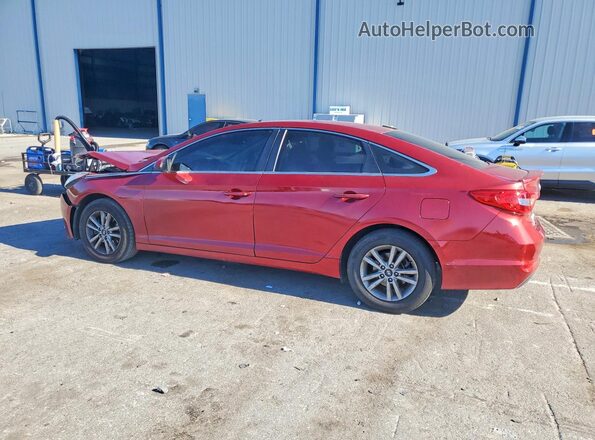 5NPE24AFXGH278511 2016 HYUNDAI SONATA Red Հետևի ձախ