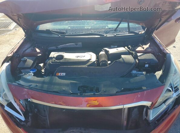 5NPE24AFXGH278511 2016 HYUNDAI SONATA Red Սալոնի հետևի տեսք