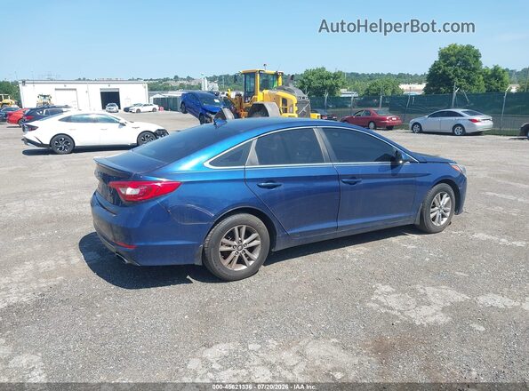 5NPE24AFXGH308574 2016 HYUNDAI SONATA Синий Задняя правая четверть