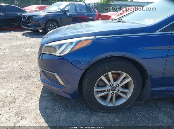 5NPE24AFXGH308574 2016 HYUNDAI SONATA Синий Вид панели приборов