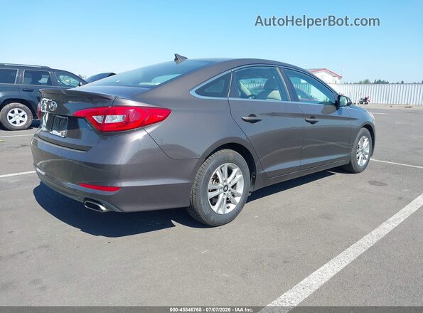 5NPE24AFXGH327299 2016 HYUNDAI SONATA Brown Tył prawy