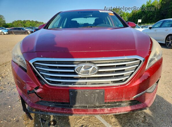 5NPE24AFXGH337606 2016 HYUNDAI SONATA Red Դիմացի տեսք