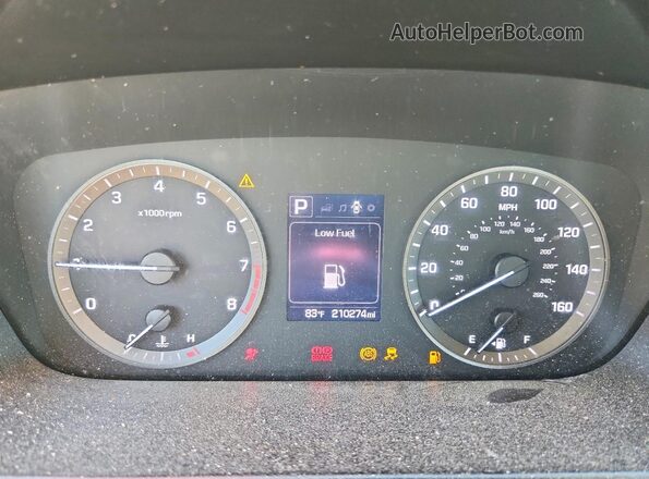 5NPE24AFXGH337606 2016 HYUNDAI SONATA Red Սարքավորումների վահանակի տեսք