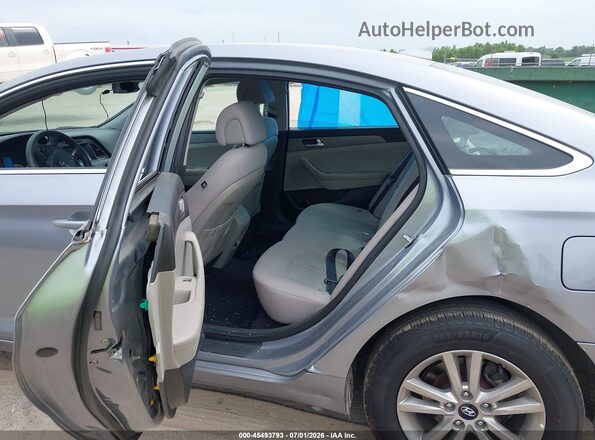 5NPE24AFXGH344569 2016 HYUNDAI SONATA Gray Вид наклейки з VIN-кодом