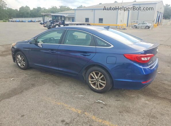 5NPE24AFXGH357144 2016 HYUNDAI SONATA Синий Задняя левая четверть