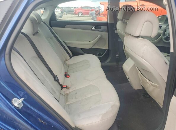 5NPE24AFXGH357144 2016 HYUNDAI SONATA Синий Вид задних сидений