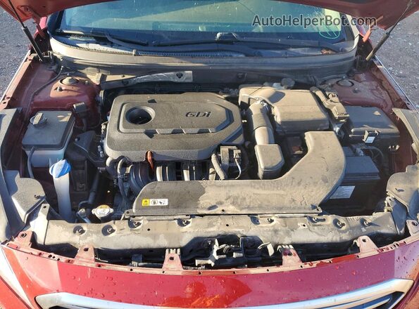 5NPE24AFXGH379869 2016 HYUNDAI SONATA Red უკანა სალონის ხედი