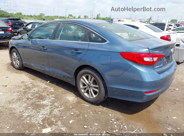 5NPE24AFXGH390841 2016 HYUNDAI SONATA Blue Tył lewy