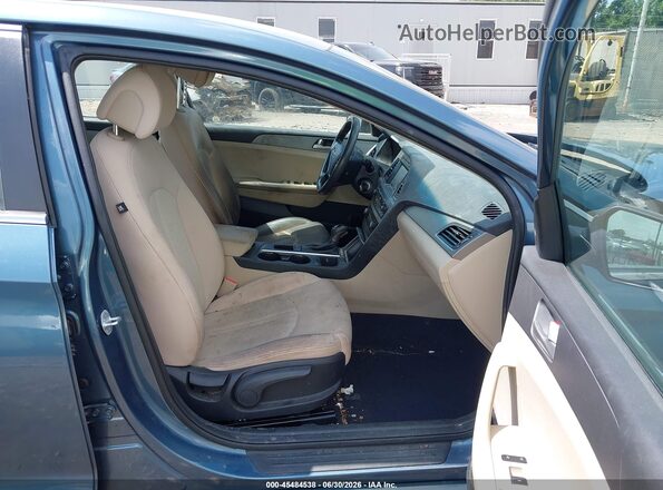 5NPE24AFXGH390841 2016 HYUNDAI SONATA Blue Widok wnętrza z przodu
