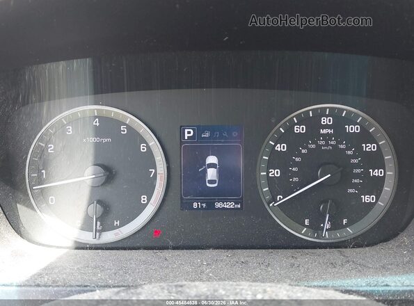5NPE24AFXGH390841 2016 HYUNDAI SONATA Blue Widok tylnych siedzeń
