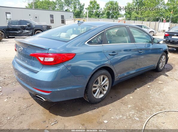 5NPE24AFXGH390841 2016 HYUNDAI SONATA Blue Tył prawy