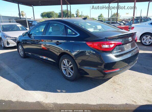5NPE24AFXGH398230 2016 HYUNDAI SONATA Black Задня ліва чверть