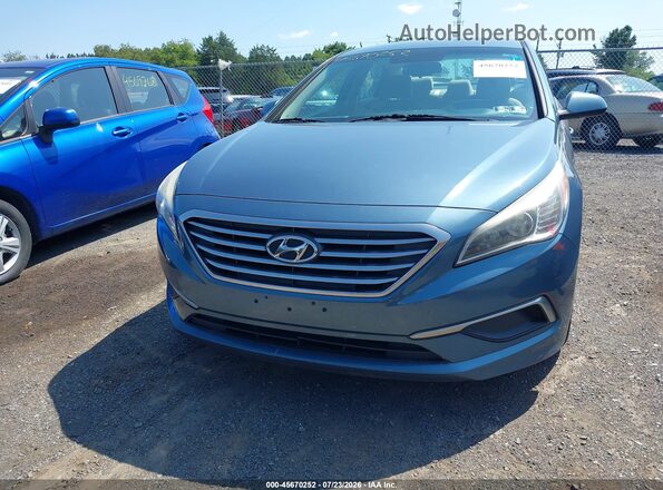 5NPE24AFXGH424714 2016 HYUNDAI SONATA Blue Vista frontal