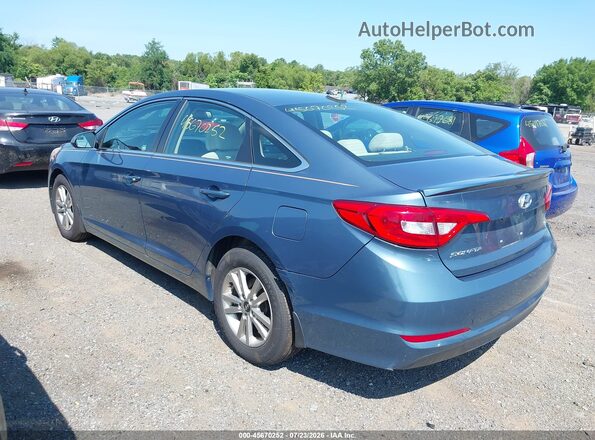 5NPE24AFXGH424714 2016 HYUNDAI SONATA Blue Trasero izquierdo