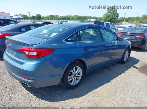5NPE24AFXGH424714 2016 HYUNDAI SONATA Blue Trasero derecho