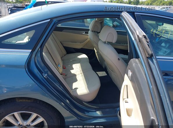 5NPE24AFXGH424714 2016 HYUNDAI SONATA Blue Vista de la etiqueta del VIN