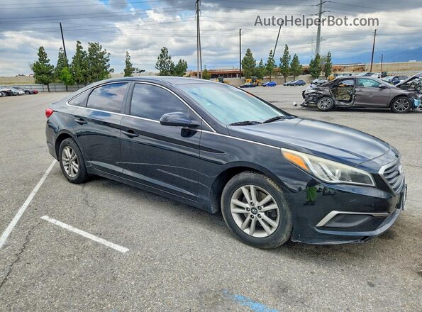 5NPE24AFXHH468942 2016 HYUNDAI SONATA Black Передня права чверть