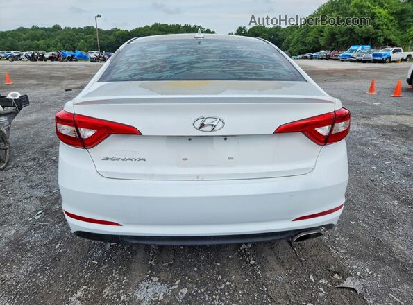 5NPE24AFXHH514382 2017 HYUNDAI SONATA White Rear view