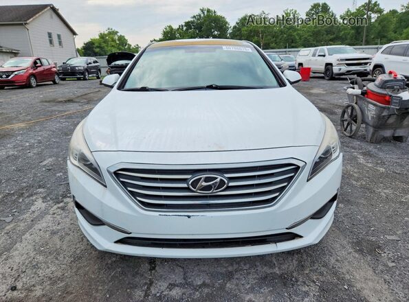 5NPE24AFXHH514382 2017 HYUNDAI SONATA White Front view