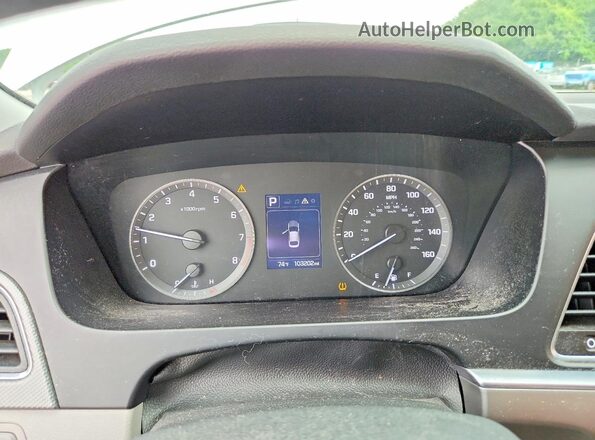 5NPE24AFXHH514382 2017 HYUNDAI SONATA White Instrument cluster view