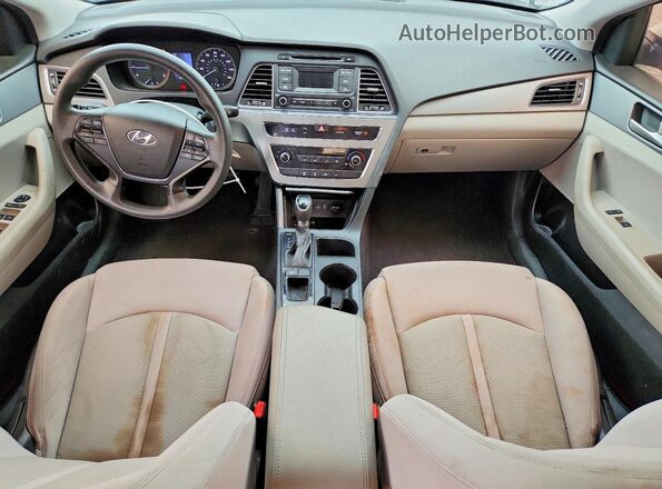 5NPE24AFXHH514382 2017 HYUNDAI SONATA White Dashboard view