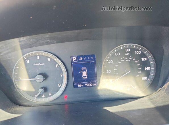 5NPE24AFXHH530971 2017 HYUNDAI SONATA Silver Սարքավորումների վահանակի տեսք