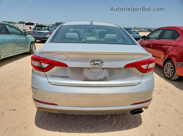 5NPE24AFXHH590264 2017 HYUNDAI SONATA Silver Вид ззаду