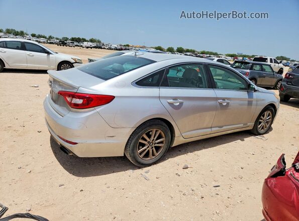 5NPE24AFXHH590264 2017 HYUNDAI SONATA Silver Задня права чверть