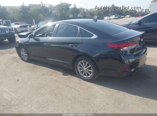 5NPE24AFXJH597866 2018 HYUNDAI SONATA Black Trasero izquierdo
