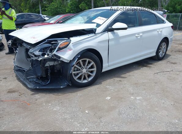 5NPE24AFXJH604492 2018 HYUNDAI SONATA White Przód lewy
