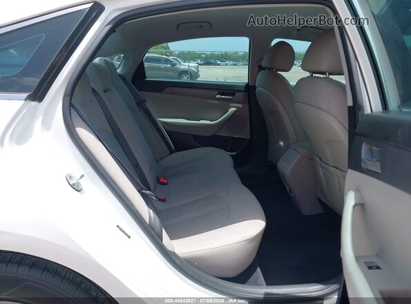 5NPE24AFXJH604492 2018 HYUNDAI SONATA White Widok naklejki z numerem VIN