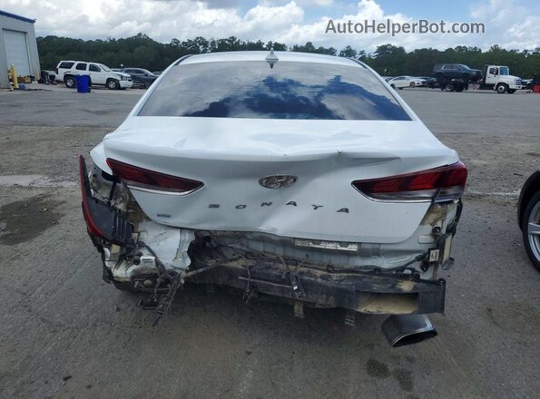 5NPE24AFXJH605755 2018 HYUNDAI SONATA White Вид ззаду