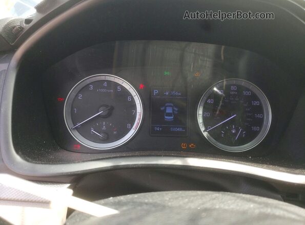 5NPE24AFXJH613094 2018 HYUNDAI SONATA Серый Вид щитка приборов