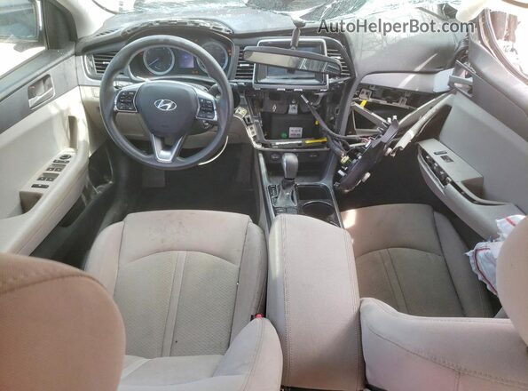 5NPE24AFXJH613094 2018 HYUNDAI SONATA Серый Вид панели приборов