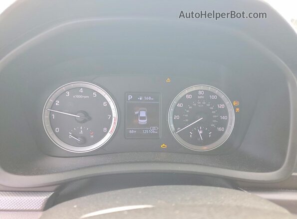 5NPE24AFXJH711994 2018 HYUNDAI SONATA Black Սարքավորումների վահանակի տեսք